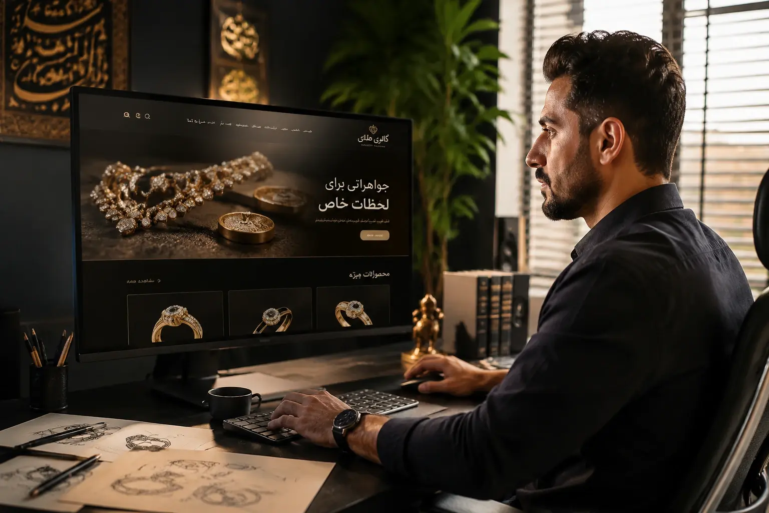 طراحی سایت طلا فروشی